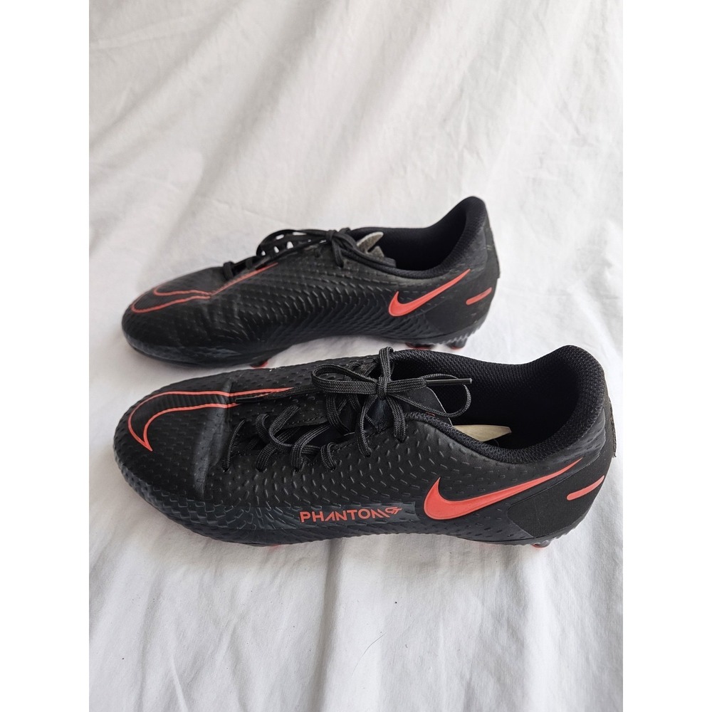 Nike Phantom Soccer Cleats Black Red US 5.5Y Youth CK8476-060